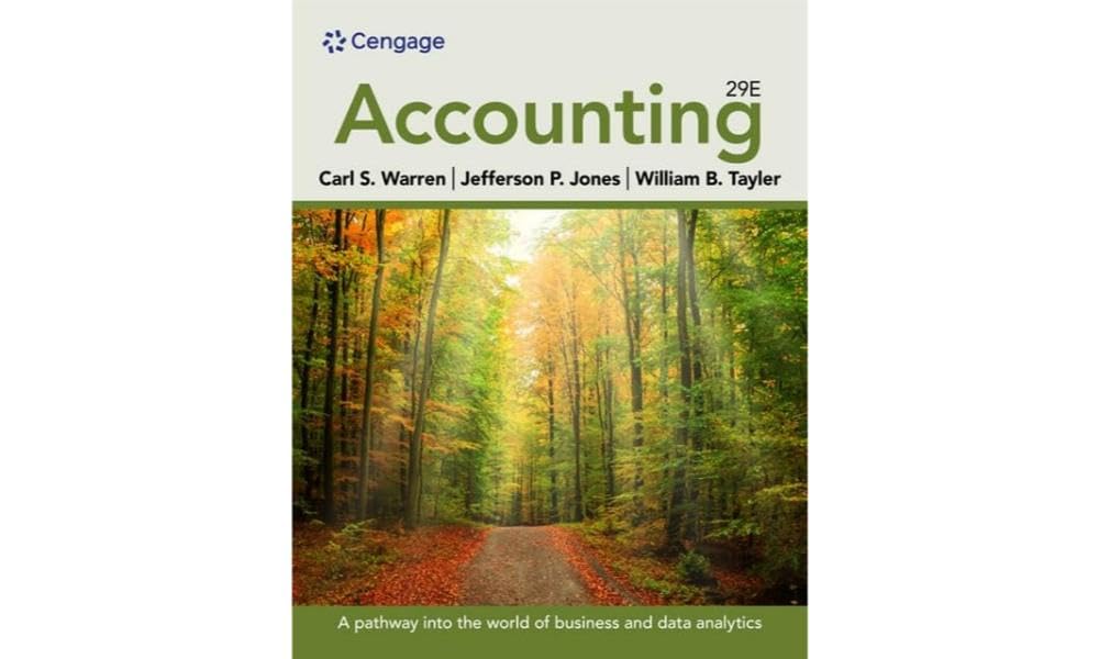 Accounting (29th Edition) - Warren/Jones/Tayler - eBook