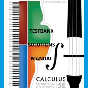 testbank and solutions manual for calculus 5th ed